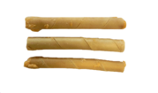 Rawhide stick filled with salmon